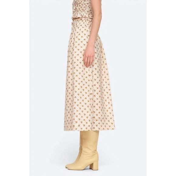 NWOT SEA New York Midi Floral Smocked Wilma Skirt - Picture 4 of 7